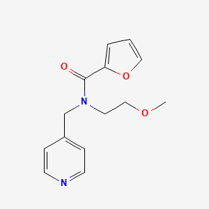 molecular formula C14H16N2O3 B2384689 N-(2-甲氧基乙基)-N-(吡啶-4-基甲基)呋喃-2-甲酰胺 CAS No. 1286718-24-8