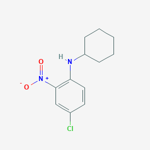 molecular formula C12H15ClN2O2 B2384698 4-chloro-N-cyclohexyl-2-nitroaniline CAS No. 87815-75-6