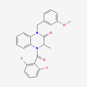 4-(2,6-difluorobenzoyl)-1-(3-methoxybenzyl)-3-methyl-3,4-dihydro-2(1H)-quinoxalinone