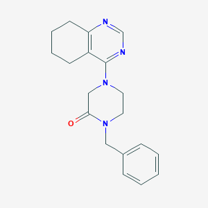 molecular formula C19H22N4O B2384715 1-Benzyl-4-(5,6,7,8-tetrahydroquinazolin-4-yl)piperazin-2-one CAS No. 2415499-30-6