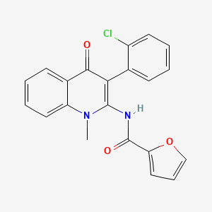 N-[3-(2-chlorophenyl)-1-methyl-4-oxoquinolin-2-yl]furan-2-carboxamide