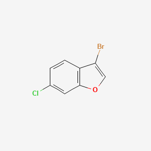 molecular formula C8H4BrClO B2384728 3-Bromo-6-chloro-1-benzofuran CAS No. 36739-97-6