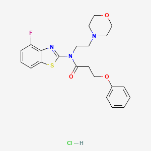 N-(4-fluorobenzo[d]thiazol-2-yl)-N-(2-morpholinoethyl)-3-phenoxypropanamide hydrochloride