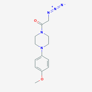 molecular formula C13H17N5O2 B2384742 1-(Azidoacetyl)-4-(4-methoxyphenyl)piperazine CAS No. 1858257-26-7