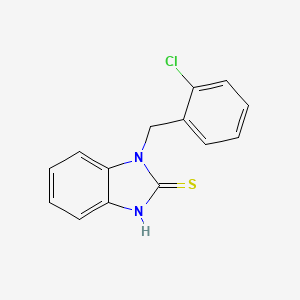 molecular formula C14H11ClN2S B2384744 1-(2-chlorobenzyl)-1H-benzimidazole-2-thiol CAS No. 312290-68-9
