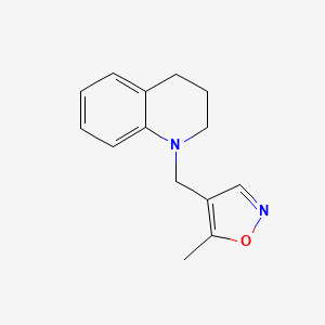 molecular formula C14H16N2O B2384747 4-((3,4-二氢喹啉-1(2H)-基)甲基)-5-甲基异恶唑 CAS No. 2379975-26-3
