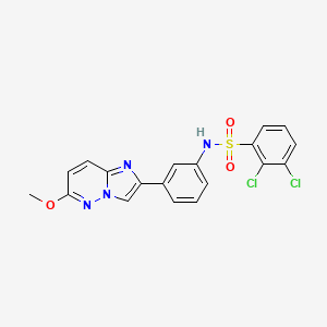 molecular formula C19H14Cl2N4O3S B2384754 2,3-dichloro-N-(3-(6-methoxyimidazo[1,2-b]pyridazin-2-yl)phenyl)benzenesulfonamide CAS No. 946382-18-9