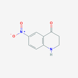 molecular formula C9H8N2O3 B2384758 6-Nitro-2,3-dihydroquinolin-4(1H)-one CAS No. 57445-29-1