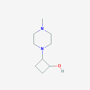 molecular formula C9H18N2O B2384816 2-(4-Methylpiperazin-1-yl)cyclobutan-1-ol CAS No. 2138004-48-3