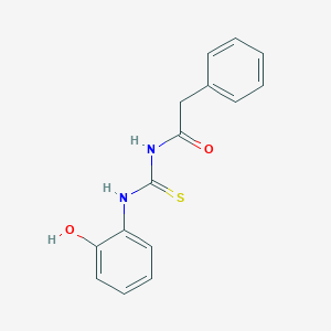 molecular formula C15H14N2O2S B238483 N-[(2-hydroxyphenyl)carbamothioyl]-2-phenylacetamide 