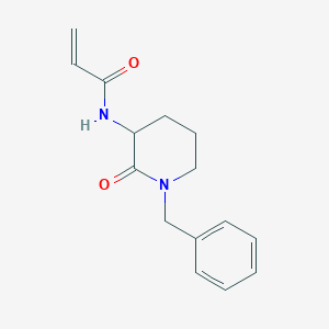 molecular formula C15H18N2O2 B2384850 N-(1-Benzyl-2-oxopiperidin-3-yl)prop-2-enamide CAS No. 2411198-76-8