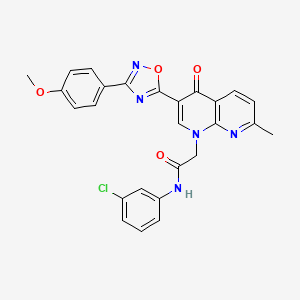 molecular formula C26H20ClN5O4 B2384851 N-(2,3-二甲苯基)-2-[5-(3-甲基-2-噻吩基)-1,3,4-恶二唑-2-基]乙酰胺 CAS No. 1029728-16-2