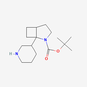 molecular formula C16H28N2O2 B2384858 Tert-butyl 1-(piperidin-3-yl)-2-azabicyclo[3.2.0]heptane-2-carboxylate CAS No. 2137787-12-1