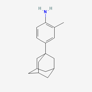 molecular formula C17H23N B2384861 4-金刚烷-1-基-2-甲基苯胺 CAS No. 22947-40-6