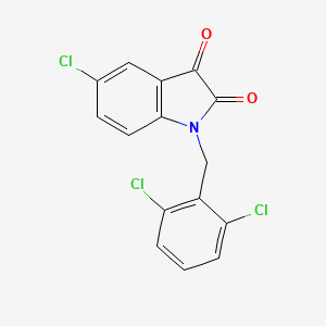 5-chloro-1-(2,6-dichlorobenzyl)-1H-indole-2,3-dione