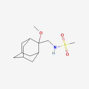 molecular formula C13H23NO3S B2384878 N-(((1R,3S,5r,7r)-2-甲氧基金刚烷-2-基)甲基)甲磺酰胺 CAS No. 1797025-71-8