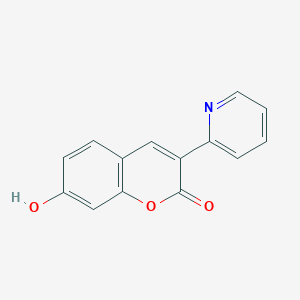 molecular formula C14H9NO3 B2384881 7-Hydroxy-3-(2-pyridyl)chromen-2-one CAS No. 1148-28-3