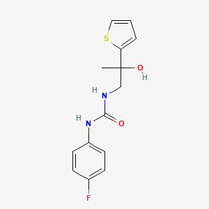 1-(4-Fluorophenyl)-3-(2-hydroxy-2-(thiophen-2-yl)propyl)urea
