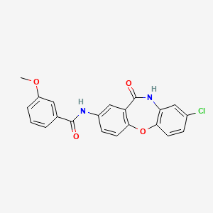 N-(8-chloro-11-oxo-10,11-dihydrodibenzo[b,f][1,4]oxazepin-2-yl)-3-methoxybenzamide