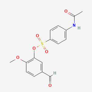5-Formyl-2-methoxyphenyl 4-(acetylamino)benzenesulfonate