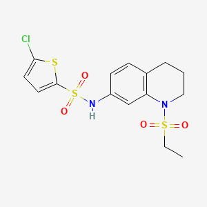 5-chloro-N-(1-(ethylsulfonyl)-1,2,3,4-tetrahydroquinolin-7-yl)thiophene-2-sulfonamide