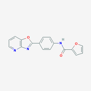 molecular formula C17H11N3O3 B238493 N-(4-[1,3]oxazolo[4,5-b]pyridin-2-ylphenyl)-2-furamide 