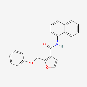 molecular formula C22H17NO3 B2384932 N-(萘-1-基)-2-(苯氧甲基)呋喃-3-甲酰胺 CAS No. 878716-01-9