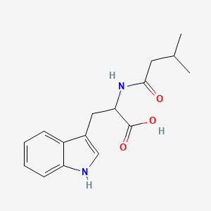 molecular formula C16H20N2O3 B2384966 3-(1H-indol-3-yl)-2-(3-methylbutanamido)propanoic acid CAS No. 880479-04-9