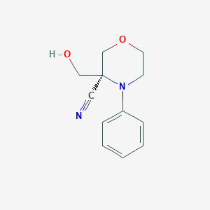 (3S)-3-(Hydroxymethyl)-4-phenylmorpholine-3-carbonitrile