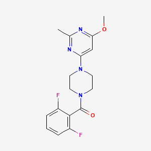 (2,6-Difluorophenyl)(4-(6-methoxy-2-methylpyrimidin-4-yl)piperazin-1-yl)methanone