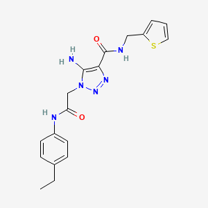 5-amino-1-{2-[(4-ethylphenyl)amino]-2-oxoethyl}-N-(thien-2-ylmethyl)-1H-1,2,3-triazole-4-carboxamide