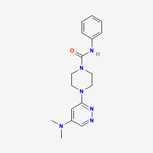 molecular formula C17H22N6O B2385069 4-(5-(dimethylamino)pyridazin-3-yl)-N-phenylpiperazine-1-carboxamide CAS No. 1448079-25-1