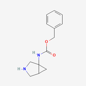 molecular formula C13H16N2O2 B2385073 benzyl N-{3-azabicyclo[3.1.0]hexan-1-yl}carbamate CAS No. 1251020-31-1