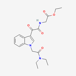 ethyl 2-(2-{1-[(diethylcarbamoyl)methyl]-1H-indol-3-yl}-2-oxoacetamido)acetate