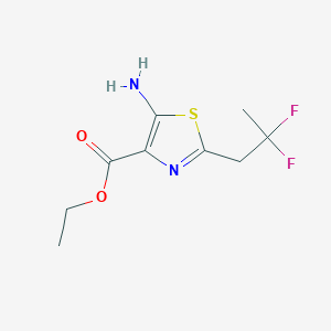 B2385092 Ethyl 5-amino-2-(2,2-difluoropropyl)-1,3-thiazole-4-carboxylate CAS No. 2169410-99-3