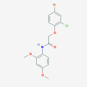 B2385113 2-(4-bromo-2-chlorophenoxy)-N-(2,4-dimethoxyphenyl)acetamide CAS No. 430453-93-3