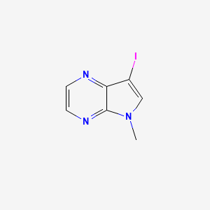 molecular formula C7H6IN3 B2385116 7-Iodo-5-methyl-pyrrolo[2,3-b]pyrazine CAS No. 2306270-59-5