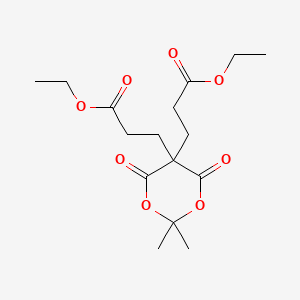 molecular formula C16H24O8 B2385118 Diethyl 3,3'-(2,2-dimethyl-4,6-dioxo-1,3-dioxane-5,5-diyl)dipropanoate CAS No. 2070015-38-0