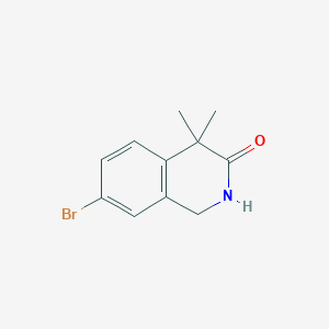 7-Bromo-4,4-dimethyl-1,2-dihydroisoquinolin-3(4H)-one