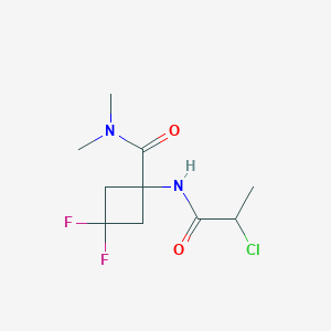 1-(2-chloropropanamido)-3,3-difluoro-N,N-dimethylcyclobutane-1-carboxamide