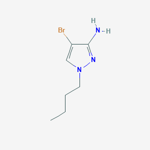 molecular formula C7H12BrN3 B2385208 4-Bromo-1-butyl-1H-pyrazol-3-amine CAS No. 1006470-51-4