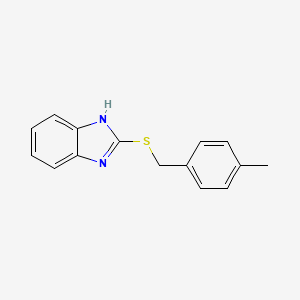molecular formula C15H14N2S B2385273 2-((4-methylbenzyl)thio)-1H-benzo[d]imidazole CAS No. 352333-42-7