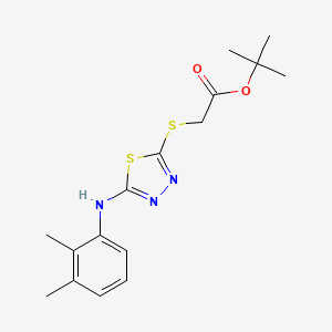 B2385294 Tert-butyl 2-[[5-(2,3-dimethylanilino)-1,3,4-thiadiazol-2-yl]sulfanyl]acetate CAS No. 863413-67-6