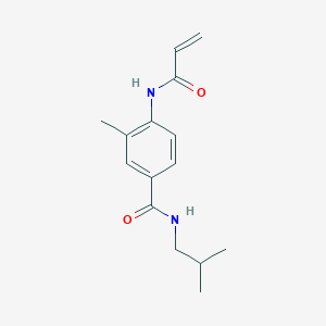 B2385312 3-Methyl-N-(2-methylpropyl)-4-(prop-2-enoylamino)benzamide CAS No. 2361710-85-0