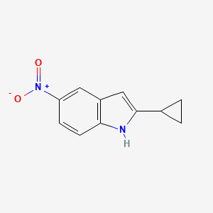 B2385354 2-cyclopropyl-5-nitro-1H-indole CAS No. 952664-85-6