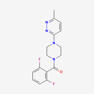 B2385379 (2,6-Difluorophenyl)(4-(6-methylpyridazin-3-yl)piperazin-1-yl)methanone CAS No. 1171997-34-4