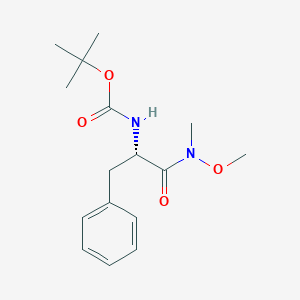 molecular formula C16H24N2O4 B023854 Boc-phe-N(och3)CH3 CAS No. 87694-53-9
