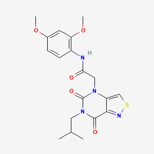 N-(2,4-dimethoxyphenyl)-2-(6-isobutyl-5,7-dioxo-6,7-dihydroisothiazolo[4,3-d]pyrimidin-4(5H)-yl)acetamide