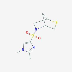 5-((1,2-dimethyl-1H-imidazol-4-yl)sulfonyl)-2-thia-5-azabicyclo[2.2.1]heptane