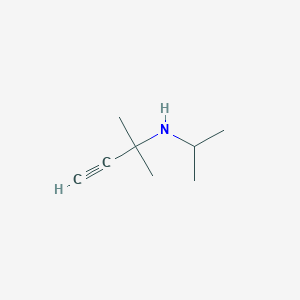 molecular formula C8H15N B2385439 2-methyl-N-propan-2-ylbut-3-yn-2-amine CAS No. 1189-86-2